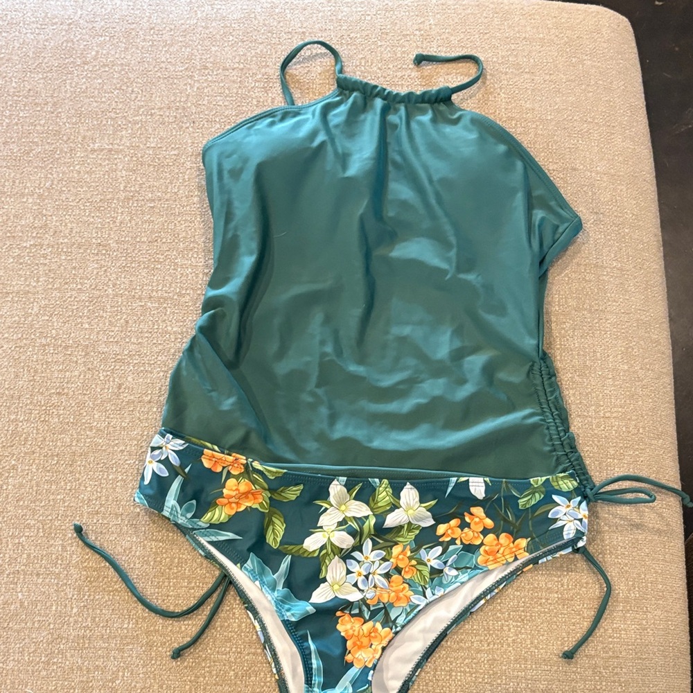 Floral Green Woman’s  Swimwear